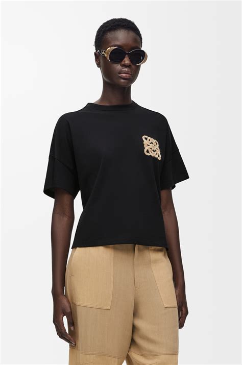 Boxy fit t-shirt in cotton Black - LOEWE