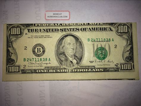 Rare $100 Bill Misprint