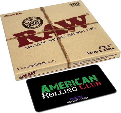 Amazon.com: RAW Natural Unbleached Silicone Coated Parchment Paper 5" x ...