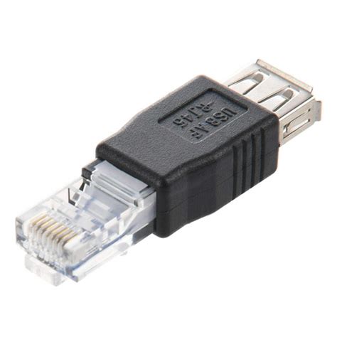 2pc Ethernet RJ45 Male to USB Female Connector Converter Adapter &Free ...