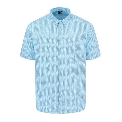 Fabric | Classic Short Sleeve Poplin Shirt Mens | Studio