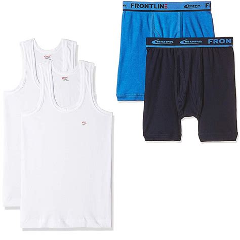 Buy Rupa Frontline Men's Underwear and Baniyan (Multicolour, L - 90cm ...