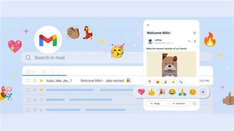 How to use emoji reactions in Gmail