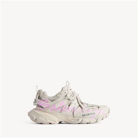 Sneaker Track Signature pour Femme en Beige/rose | Balenciaga BE
