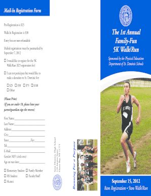 Fillable Online hs stdoms St Doms 5K Brochure - St. Dominic High School ...