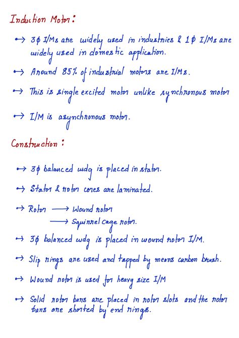 Induction Motor - notes. - Induction Mojo. 3O ate widely used jn ...