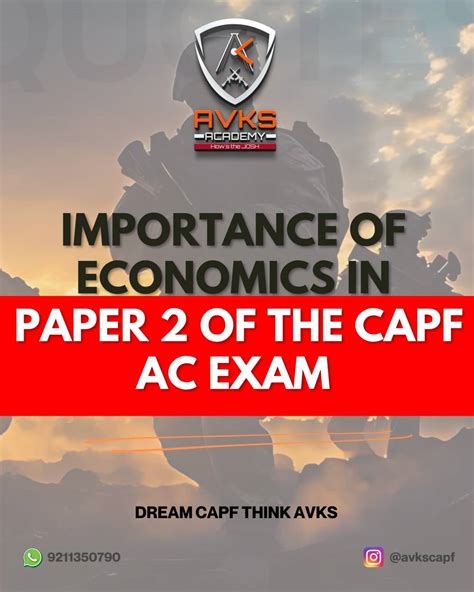 Importance of Economics in Paper 2 of the CAPF AC Exam