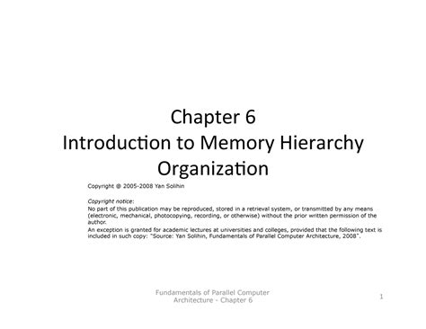 Chap6-LRU-PLRU - sds - Chapter 6 Introduc0on to Memory Hierarchy ...