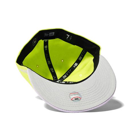 NEW ERA New York Yankees COLOR PACK NEON GREEN/LIGHT VIOLET 59FIFTY 【N ...