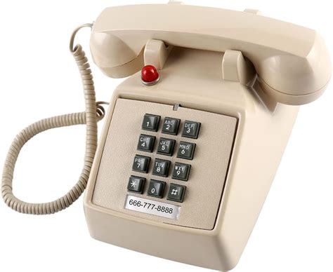Buy Retro Style Desk Telephone with Indicator, Classic 2500 Analog Desk ...