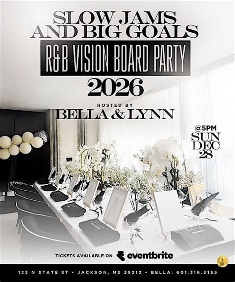 R&B Vision Board Party 2026, 123 N State St, Jackson, 28 December 2025 ...
