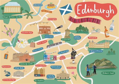 Map Of Edinburgh Scotland