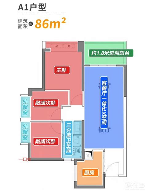 沙井拾悦城二期周六开样板，86-118平户型图_家在宝安 - 家在深圳