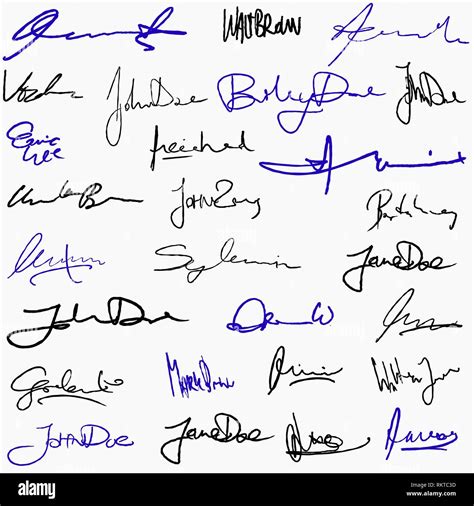 Handwriting signature autograph hi-res stock photography and images - Alamy
