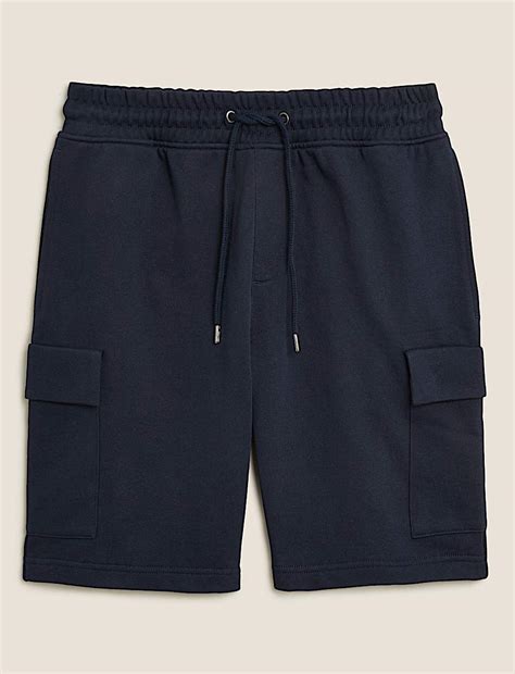 Buy Pure Cotton Jersey Cargo Shorts at Marks & Spencer