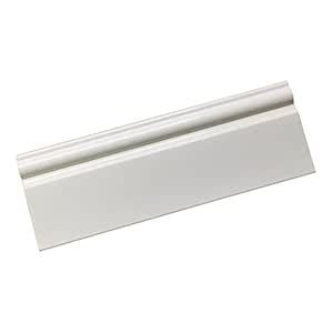 White PVC Taurus Skirting Board Plastic 95mm x 2.5m Bathroom Panels ...