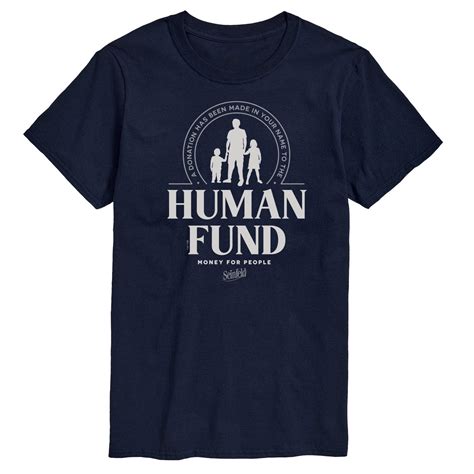 Seinfeld - The Human Fund - Men's Short Sleeve Graphic T-Shirt ...