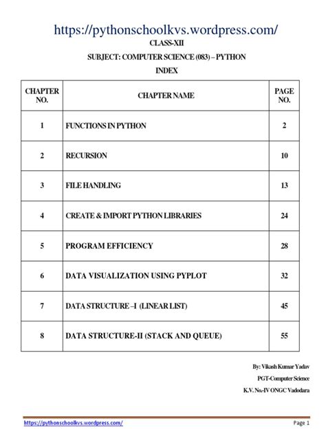 Image result for Class 12th Code 083 Topic. Python