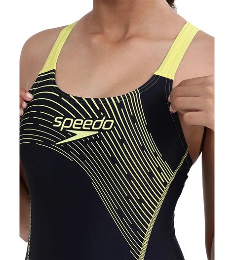 Buy Speedo Medley Logo Muscle Back Truenavy-Lemondrizzle Swimwear ...