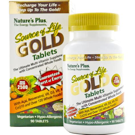 Nature's Plus, Source of Life Gold, The Ultimate Multi-Vitamin ...