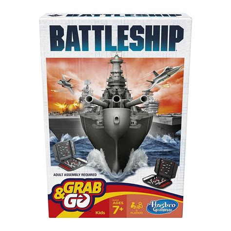 Buy Hasbro Gaming Battleship Grab and Go Game - Portable 2 Player Game ...
