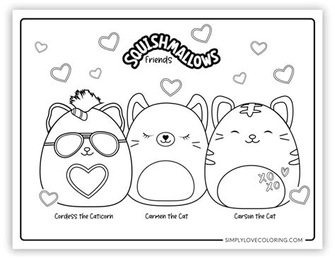21 squishmallow friends coloring pages free pdf printables – Artofit