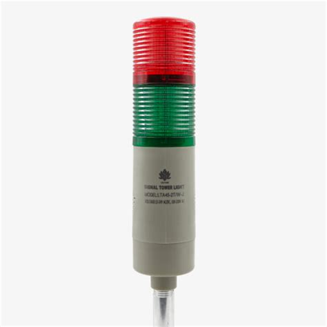 Signal Tower Light with Buzzer 2 Tier - Red and Green LED, 24V/220V AC ...