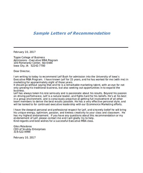 Reference Letter Sample MBA 的图像结果