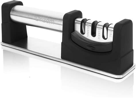 Amazon.com: Knife Sharpener - Professional Kitchen 3 Stage Knife Sharpener for Straight and ...