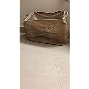 Hokipo Laundry Basket 54-Litre Natural Moisture-Resistant Jute Laundry ...