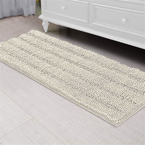 Buy Bath Rugs Ultra Thick and Soft Texture Bath Mat Chenille Plush ...