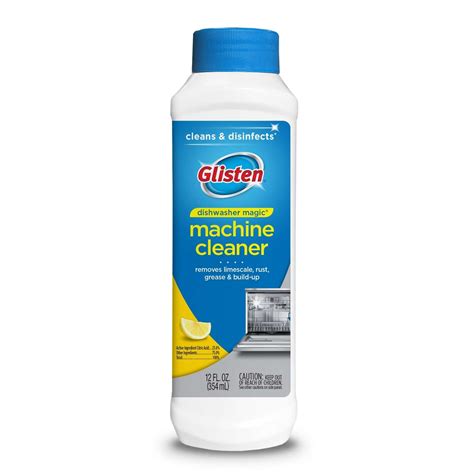Glisten Dishwasher Magic Lemon Scent Cleaner and Disinfectant 12 oz 1 ...