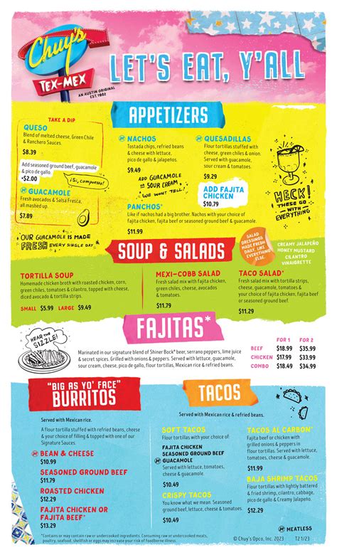 Chuy's Happy Hour, Full Guide to Locations, Menu, and More - Happy Hour ...