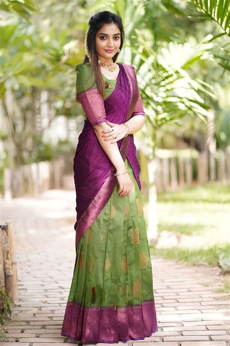 South Indian Trendy Half Saree Designs For Girls - Anaya Designer Studio