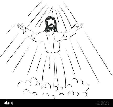 Jesus Christ Black And White Clip Art