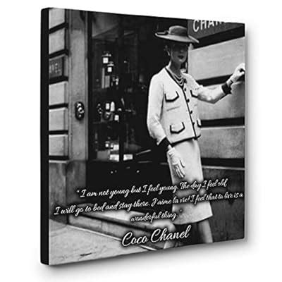 Coco Chanel Motivational Quote Canvas Wall Art | Ubuy India