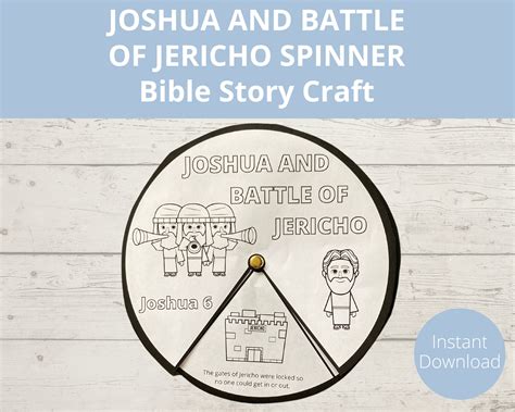 Joshua and the Battle of Jericho, Bible Story Printable, Joshua 6 ...