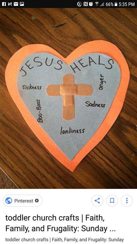 Jesus Heals craft | Sunday school preschool, Preschool bible lessons ...