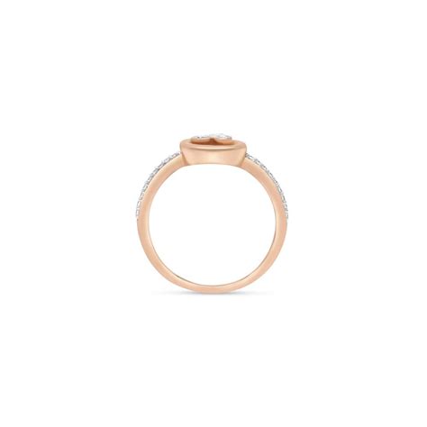 14 KT Rose Gold Dainty Diamond Ring