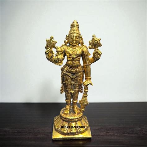 Divine Vishnu Bhagwan Idol in Authentic Panchaloha | Handcrafted ...
