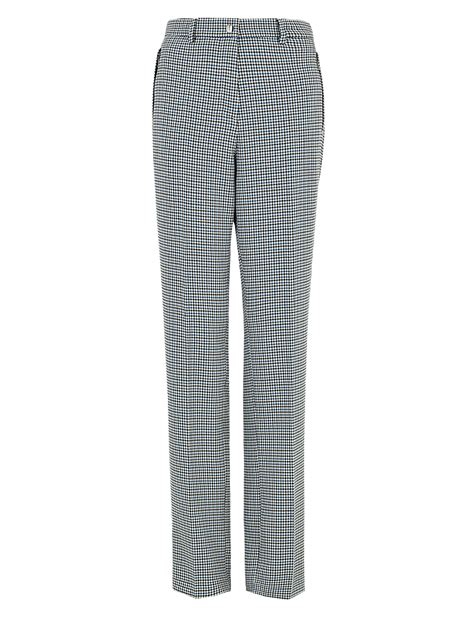 Buy Straight Leg Checked Trousers at Marks & Spencer