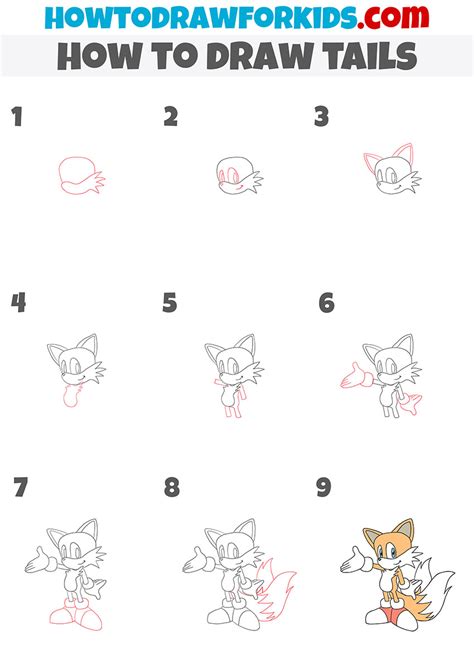 Image result for Tails Drawing Tutorial