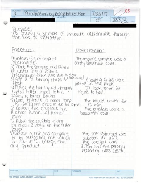 Image result for Purification by Recrystallization Lab Report