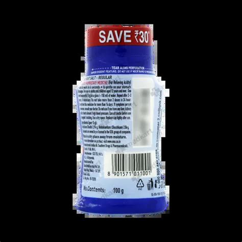 ENO BOTTLE REGULAR POWDER 100 GM Price, Uses, Side Effects ...