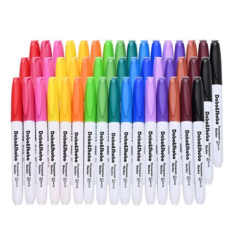 Buy Dabo & Shobo 48 Colors permanent markers ，Fast Drying, Suitable For ...