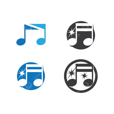 Natural Note Vector Hd PNG Images, Musik Note Logo Template Vector ...