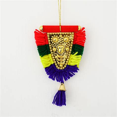 Handcrafted Mini Nettipattam Car Hanging | Culturati