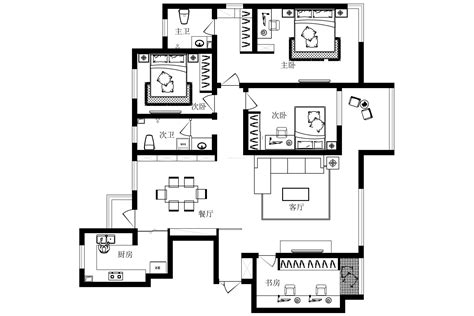 和谐雅园-四居室-150平米-装修设计 - 家居装修知识网