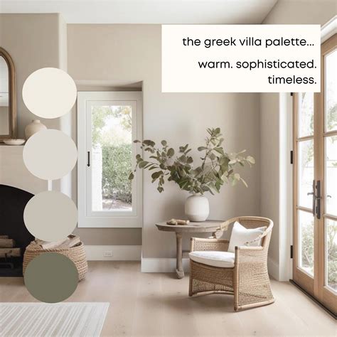 Greek Villa Sherwin Williams Paint Palette, Neutral Interior Paint Col ...