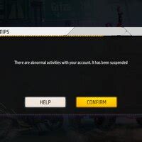 Garena — Free fire account suspended